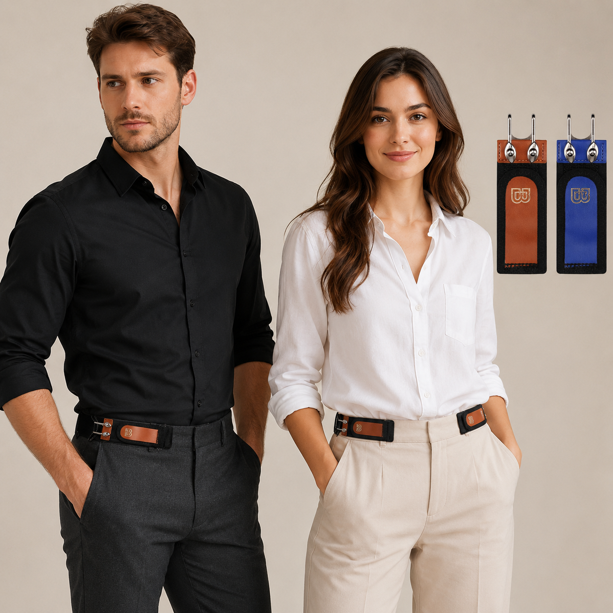 No Buckle Elastic Belt for Men & Women