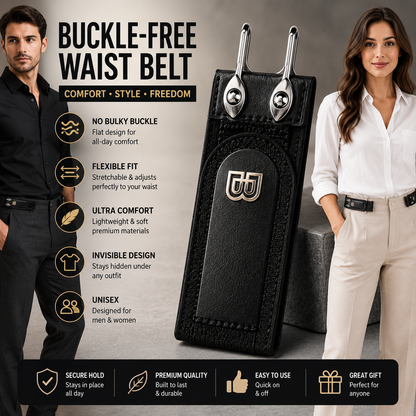 No Buckle Elastic Belt for Men & Women