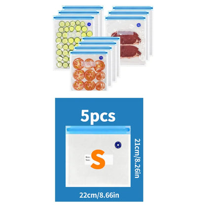 Mini Vacuum Sealer Machine Bag Rolls Food Sealer Compact Food Preservation System with Vacuum Bags & Inhalation tool kit