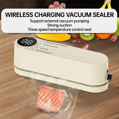 Mini Vacuum Sealer Machine Bag Rolls Food Sealer Compact Food Preservation System with Vacuum Bags & Inhalation tool kit